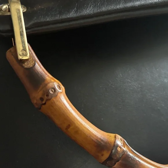 Gucci bamboo with coa vintage peeling inside with organizer - Picture 14 of 16